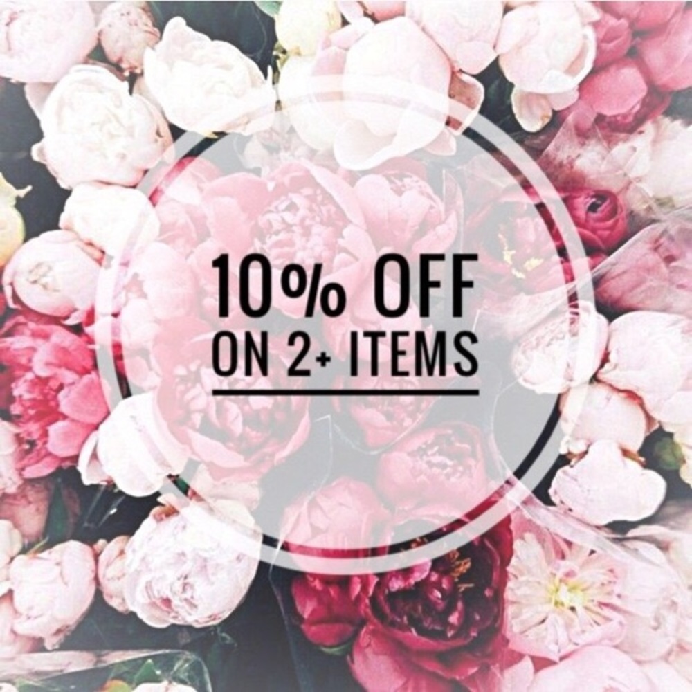Bundles of 2 will get a 10% discount!